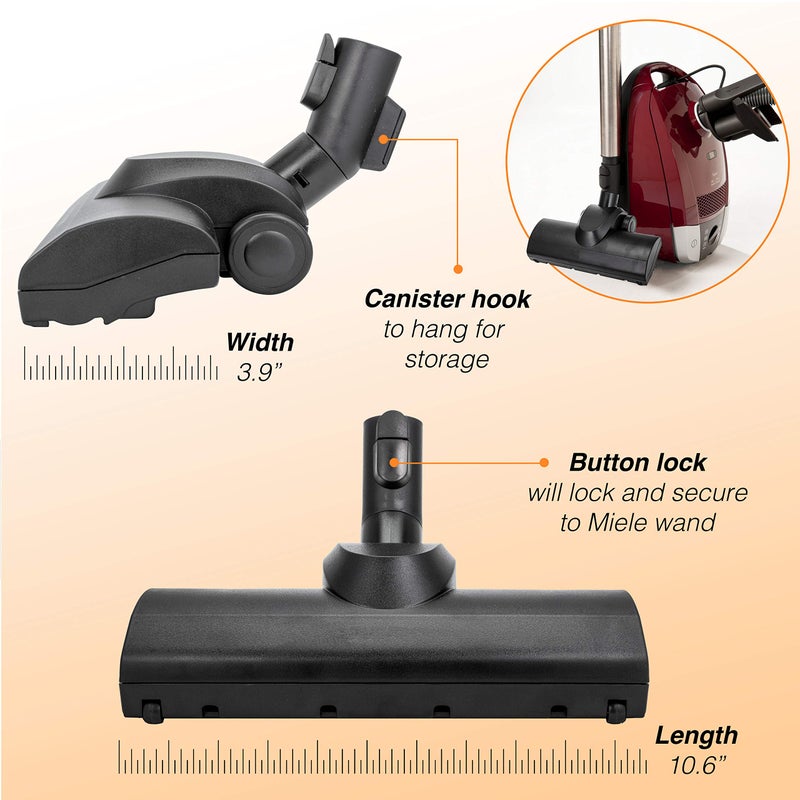 Splinova Miele Turbo Head Cleaner, Hand Attachment and Floor Tool Accessory for Carpet and Area Rugs. - Image 5